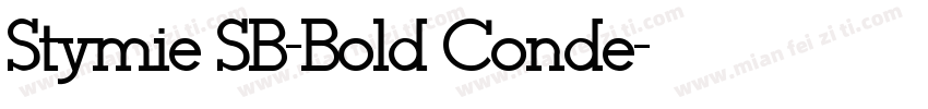 Stymie SB-Bold Conde字体转换